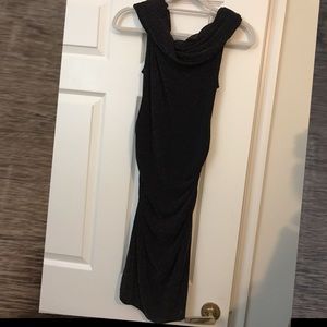 Black and gold party dress